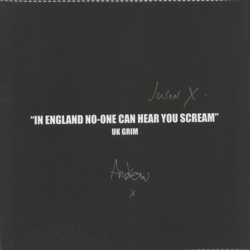 Sleaford Mods UK Grim - White Vinyl - Autographed Print vinyl LP album (LP record) UK Y2OLPUK876591