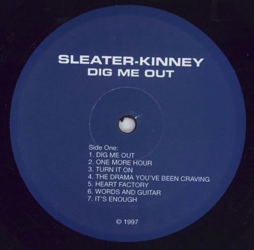Sleater-Kinney Dig Me Out - EX vinyl LP album (LP record) US S1KLPDI817491