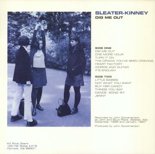 Sleater-Kinney Dig Me Out - EX vinyl LP album (LP record) US S1KLPDI817491