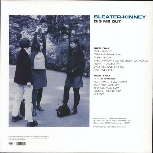 Sleater-Kinney Dig Me Out vinyl LP album (LP record) US S1KLPDI768492