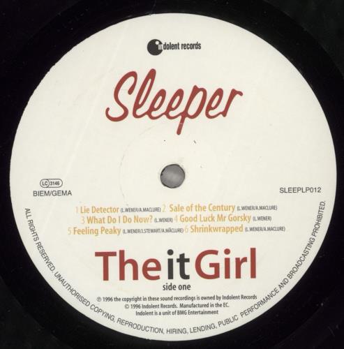 Sleeper The It Girl vinyl LP album (LP record) UK SLPLPTH880567