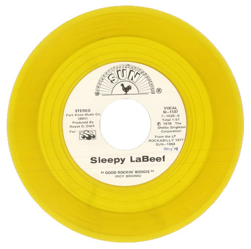 Sleepy La Beef Good Rockin' Boogie - Gold Vinyl 7" vinyl single (7 inch record / 45) US S7A07GO502697