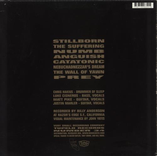 Sleep Volume One - EX vinyl LP album (LP record) US XLELPVO877749