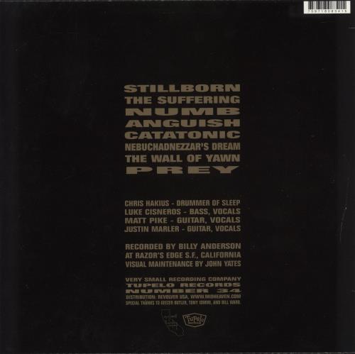 Sleep Volume One vinyl LP album (LP record) US XLELPVO866715