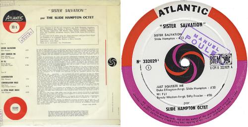 Slide Hampton Sister Salvation vinyl LP album (LP record) French S^HLPSI374073