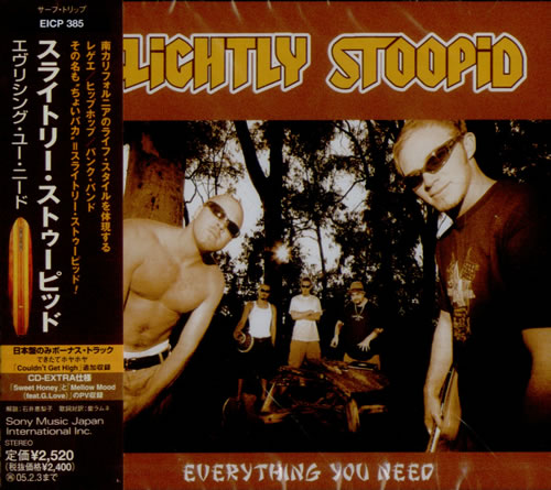 Slightly Stoopid Everything You Need CD album (CDLP) Japanese UX3CDEV518468