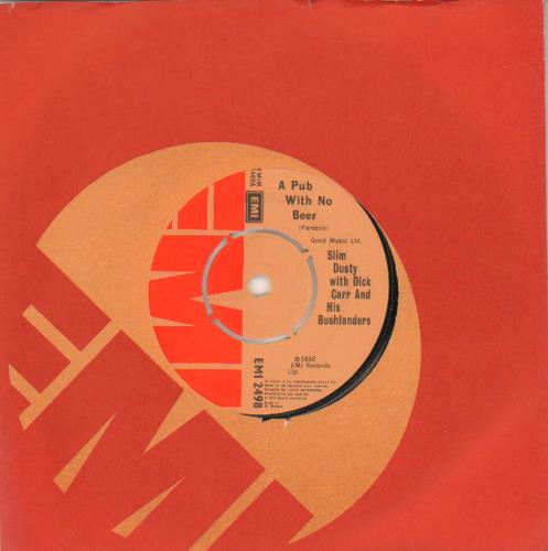 Slim Dusty A Pub With No Beer 7" vinyl single (7 inch record / 45) UK UL407AP643133