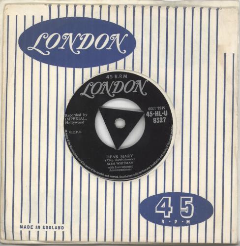 Slim Whitman Dear Mary 7" vinyl single (7 inch record / 45) UK S/W07DE729334