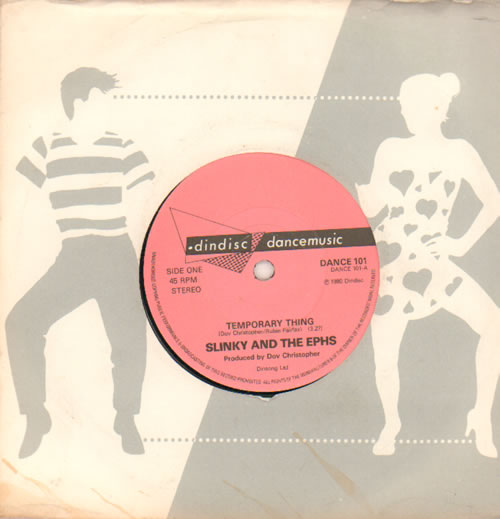 Slinky And The Ephs Temporary Thing 7" vinyl single (7 inch record / 45) UK XQP07TE641394