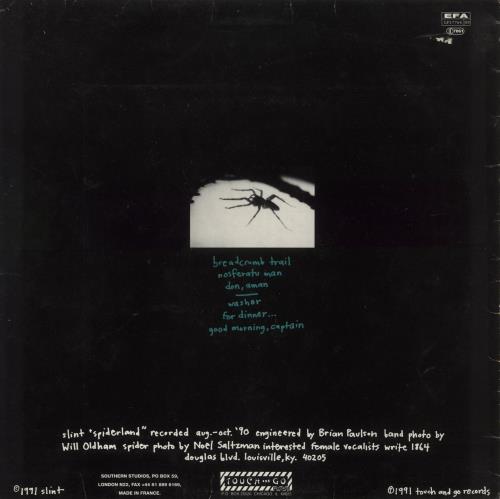 Slint Spiderland - VG vinyl LP album (LP record) French SN7LPSP887383