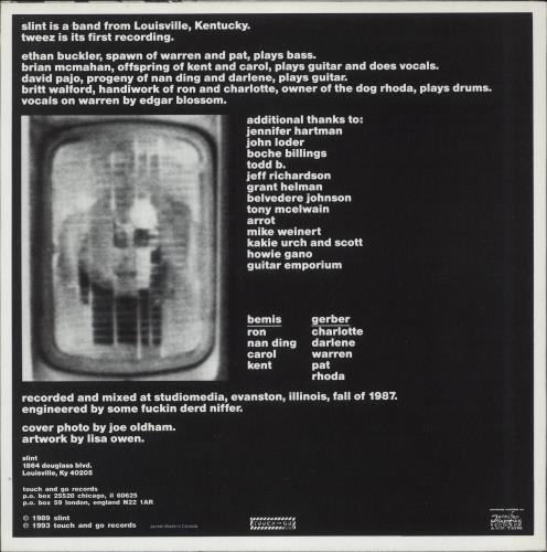 Slint Tweez + Poster vinyl LP album (LP record) US SN7LPTW887977
