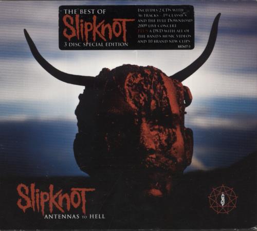 Slipknot Antennas To Hell: The Best Of 3-disc CD/DVD Set UK PKT3DAN867139