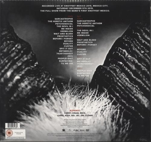 Slipknot Day Of The Gusano: Live In Mexico - Clear Vinyl + DVD - Sealed 3-LP vinyl record set (Triple LP Album) UK PKT3LDA786860