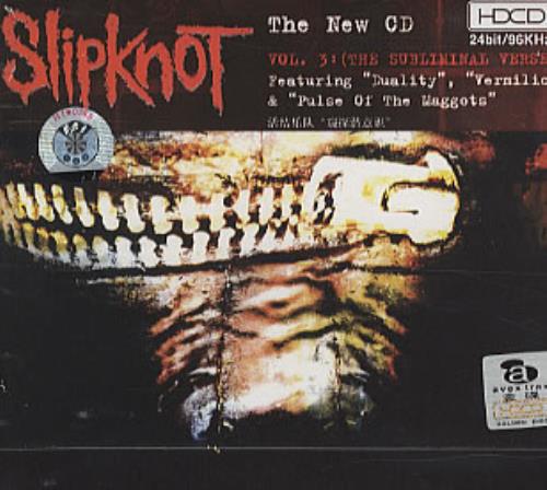 Slipknot Slipknot Volume 3: The Subliminal Verses CD album (CDLP) Chinese PKTCDSL309283