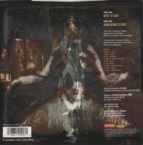 Slipknot Spit It Out - Red Vinyl 7" vinyl single (7 inch record / 45) UK PKT07SP164721