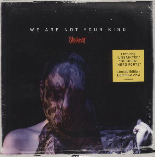 Slipknot We Are Not Your Kind - Light Blue Vinyl - Sealed 2-LP vinyl record set (Double LP Album) UK PKT2LWE867241