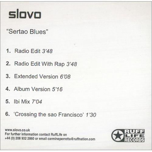 Slovo Serto Blues - Six Mix CD-R acetate UK OVOCRSE426375