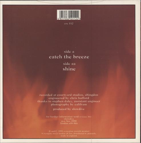 Slowdive Catch The Breeze 7" vinyl single (7 inch record / 45) UK SLO07CA781101