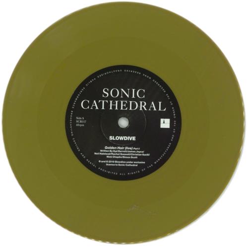 Slowdive Golden Hair [Live] 7" vinyl single (7 inch record / 45) UK SLO07GO865992