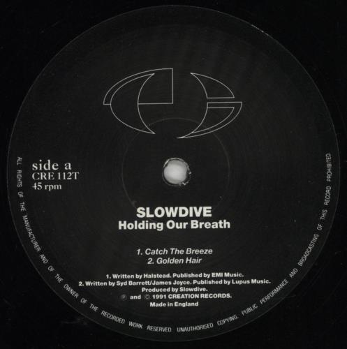 Slowdive Holding Our Breath - EX 12" vinyl single (12 inch record / Maxi-single) UK SLO12HO575414
