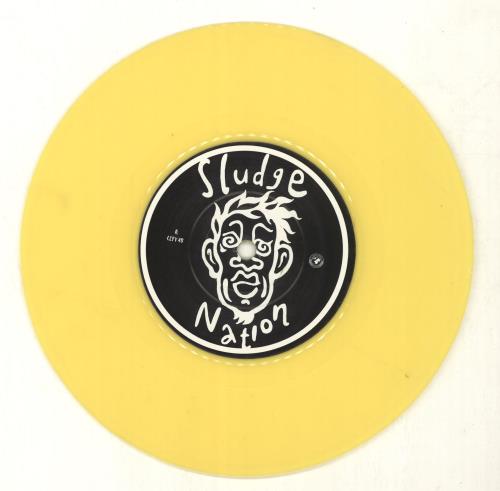 Sludge Nation Monkey On My Back - Yellow Vinyl 7" vinyl single (7 inch record / 45) UK YNX07MO689913