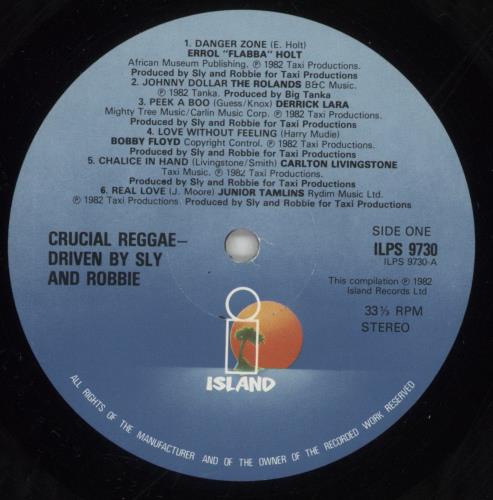 Sly & Robbie Crucial Reggae - Driven By Sly & Robbie vinyl LP album (LP record) UK S&RLPCR590691