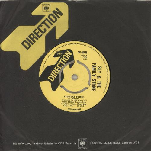 Sly & The Family Stone Everyday People - 4pr 7" vinyl single (7 inch record / 45) UK SFS07EV748301