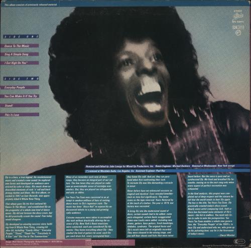 Sly & The Family Stone Ten Years Too Soon vinyl LP album (LP record) UK SFSLPTE775678