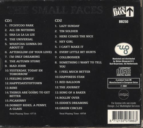 Small Faces All Or Nothing 2 CD album set (Double CD) UK SMF2CAL729458