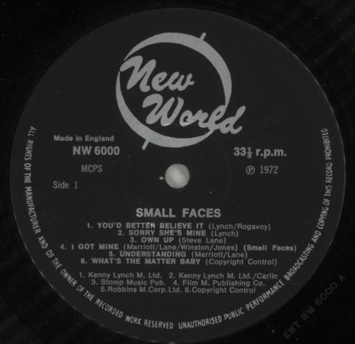 Small Faces First Hit Album vinyl LP album (LP record) UK SMFLPFI380378