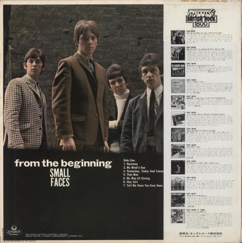 Small Faces From The Beginning + Obi vinyl LP album (LP record) Japanese SMFLPFR289054