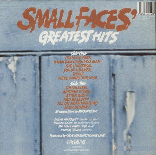 Small Faces Greatest Hits vinyl LP album (LP record) UK SMFLPGR494869