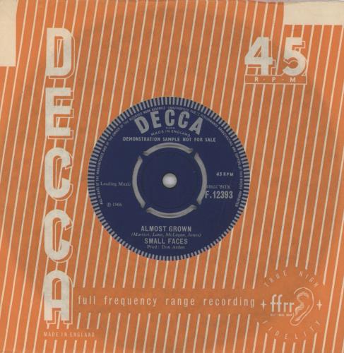 Small Faces Hey Girl - Demonstration Sample 7" vinyl single (7 inch record / 45) UK SMF07HE834607