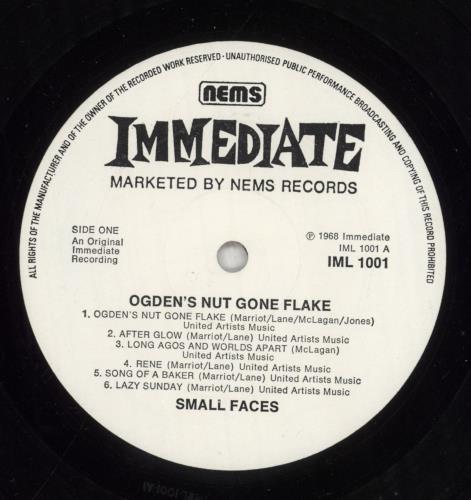 Small Faces Ogdens' Nut Gone Flake vinyl LP album (LP record) UK SMFLPOG789022