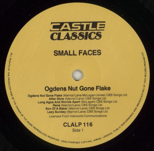 Small Faces Ogdens' Nut Gone Flake vinyl LP album (LP record) German SMFLPOG878748