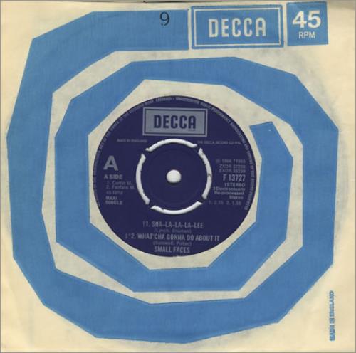 Small Faces Sha-La-La-La-Lee 7" vinyl single (7 inch record / 45) UK SMF07SH401517
