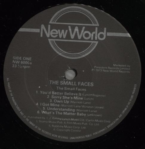 Small Faces Small Faces - Shrink vinyl LP album (LP record) UK SMFLPSM885481