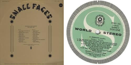 Small Faces Small Faces vinyl LP album (LP record) Australian SMFLPSM384378