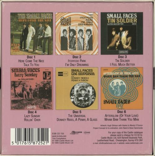 Small Faces The Singles Collection CD Single Box Set UK SMFCXTH866494