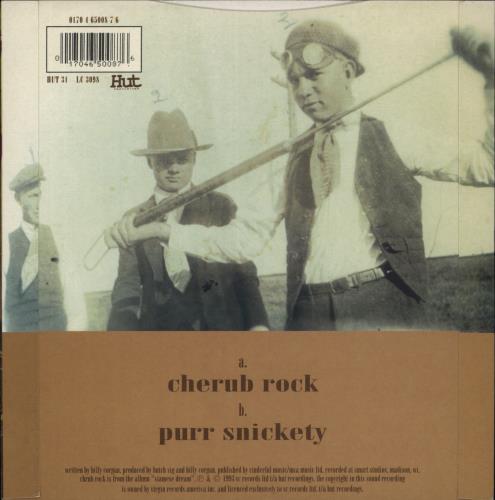 Smashing Pumpkins Cherub Rock - Clear Vinyl 7" vinyl single (7 inch record / 45) UK SMP07CH53937