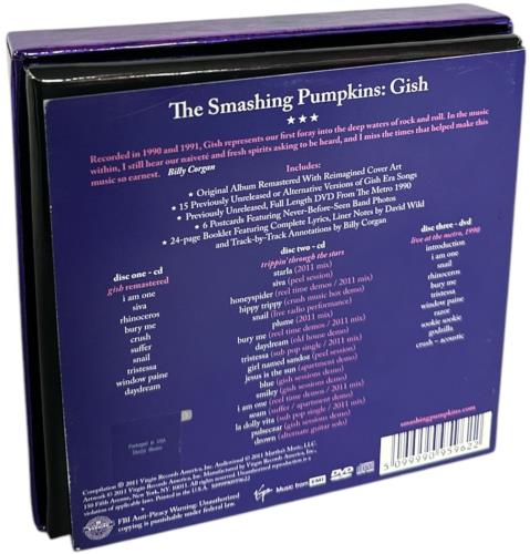 Smashing Pumpkins Gish - Deluxe Editon 3-CD album set (Triple CD) US SMP3CGI859342