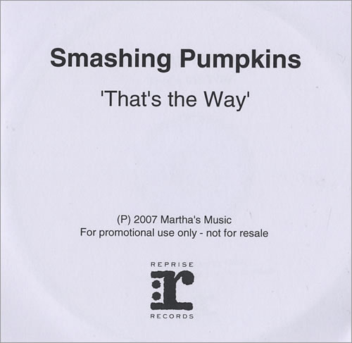 Smashing Pumpkins That's The Way CD-R acetate UK SMPCRTH445174