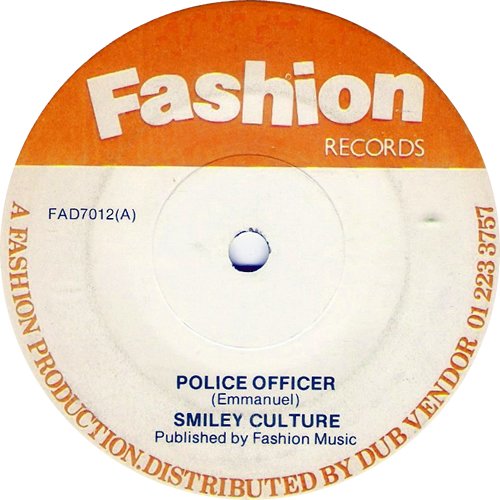 Smiley Culture Police Officer - Orange label 7" vinyl single (7 inch record / 45) UK UMI07PO504014