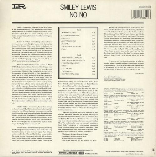 Smiley Lewis No No vinyl LP album (LP record) French SL6LPNO722156