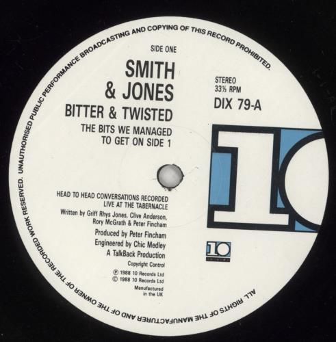 Smith And Jones Bitter And Twisted vinyl LP album (LP record) UK U6LLPBI546980