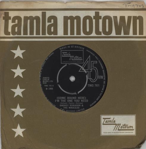 Smokey Robinson & The Miracles (Come Round Here) I'm The One You Need - 4pr 7" vinyl single (7 inch record / 45) UK R+M07CO752957
