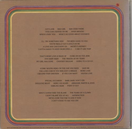 Smokey Robinson & The Miracles Anthology 3-LP vinyl record set (Triple LP Album) US R+M3LAN754210