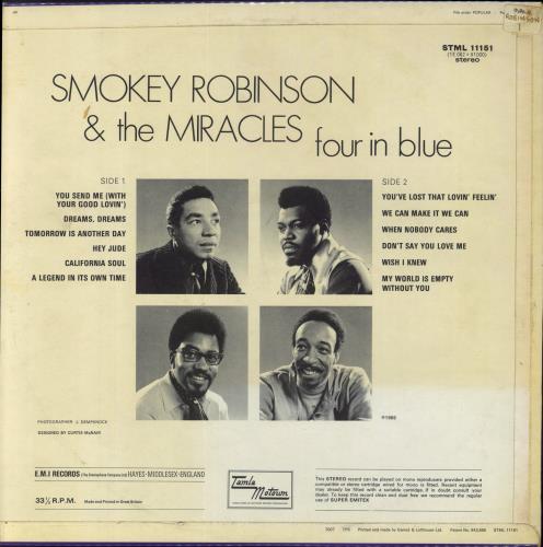 Smokey Robinson & The Miracles Four In Blue vinyl LP album (LP record) UK R+MLPFO600025