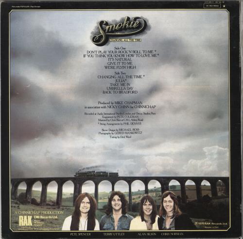 Smokie Changing All The Time 2nd vinyl LP album (LP record) UK SMKLPCH724910