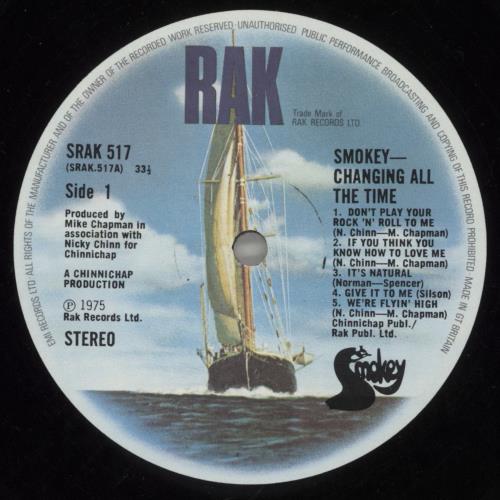 Smokie Changing All The Time vinyl LP album (LP record) UK SMKLPCH235304